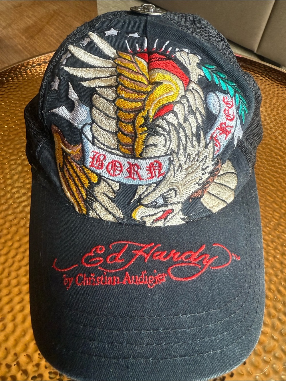 Vintage Ed Hardy by Christian Audigier Mesh Hat